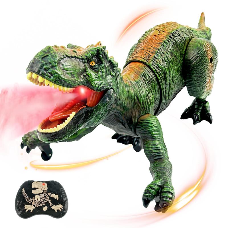 Dinosaur Island RC T-rex Toy, Swift Movement & Water Spray - Gift for Boys and Holidays Remote Control