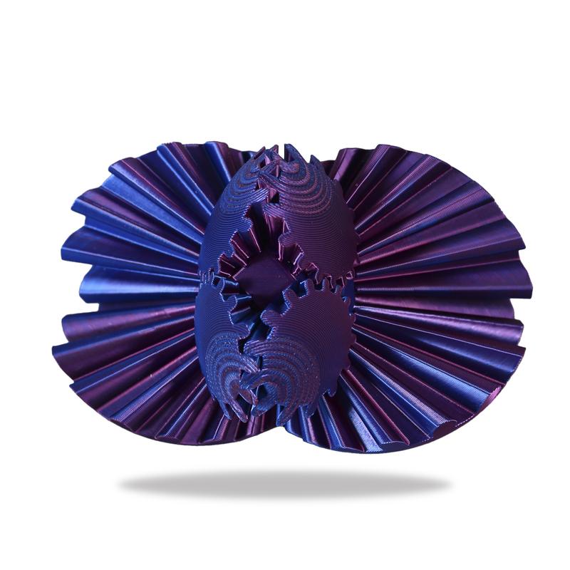 Watchitude Gear Ball Purple   Blue Fidget Toy for Creative Play and Fine Motor Skills