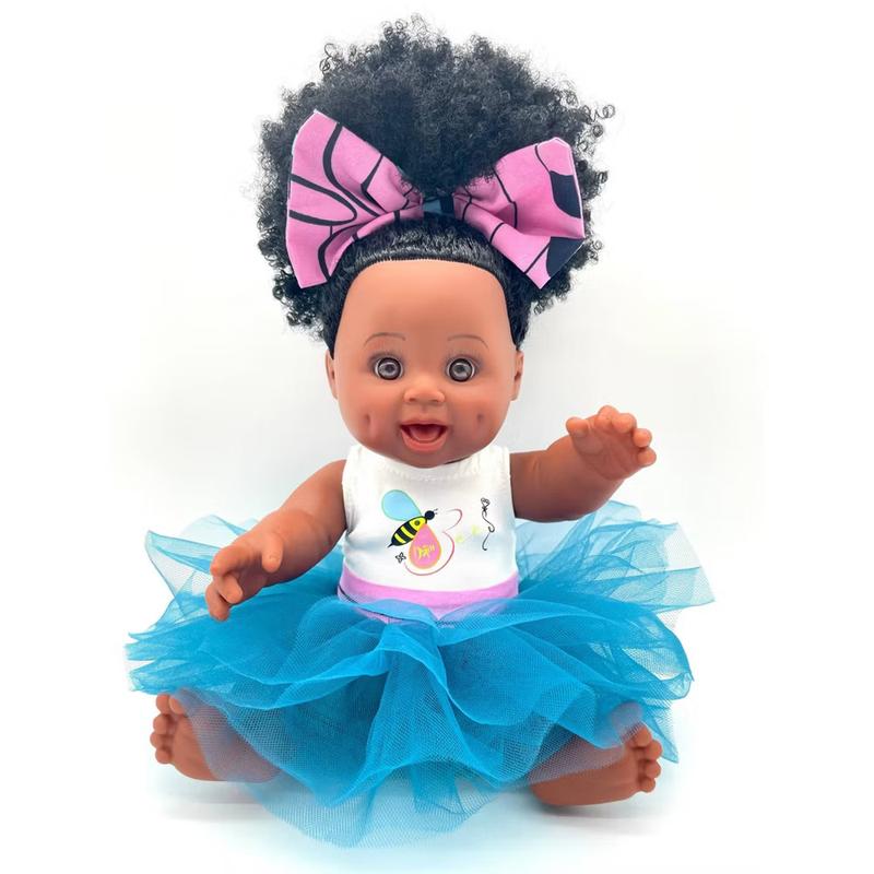 Orijin Bees Positively Puffy Baby Bee Doll Black Hair 3+ Natural Hair