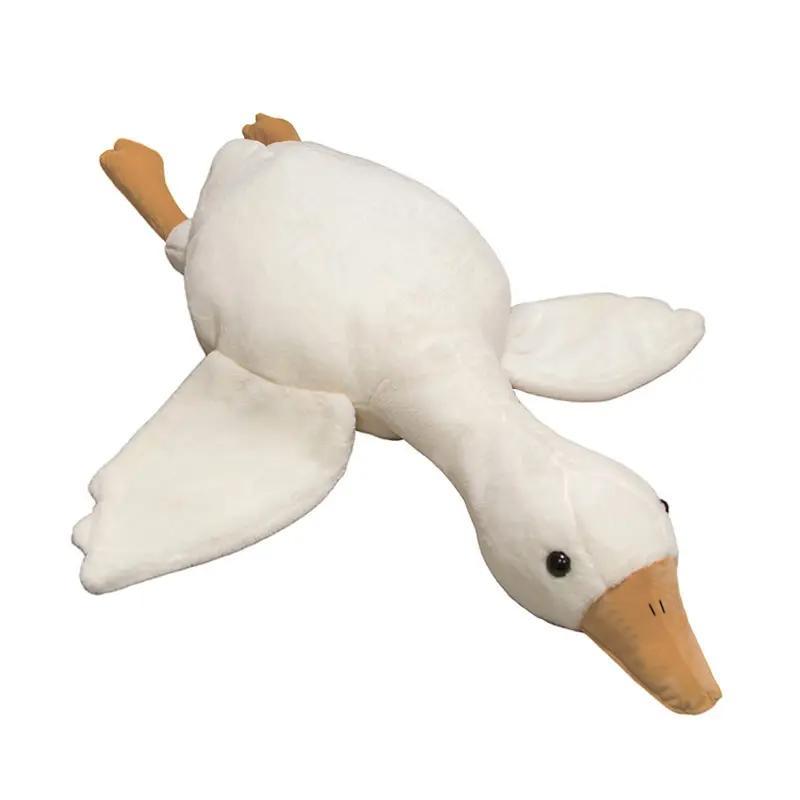 Large Goose Stuffed Animal Toys for Kids, Cute Goose Pillow Plush Toys, Creative Animal Design Plushies Gifts for Kids and Adults, Soft Stuffed Animals Companion Toys for Children, Thanksgiving Christmas Gift Set , My First Addiction Toys