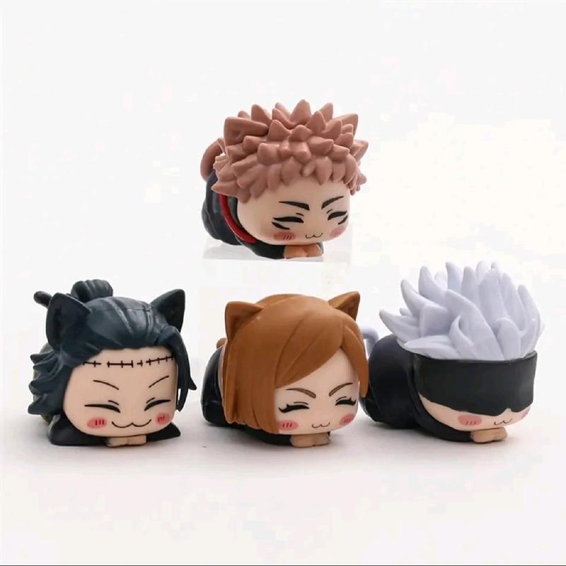 Jujutsu Kaisen Anime Figures: Gojo, Itadori, Geto, and Nobara