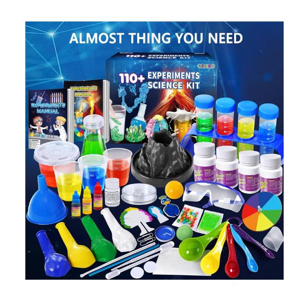 Christmas gift  110+ Science Experiments Kits for Kids, Science Projects STEM Actives Toys Gifts for Boys & Girls,