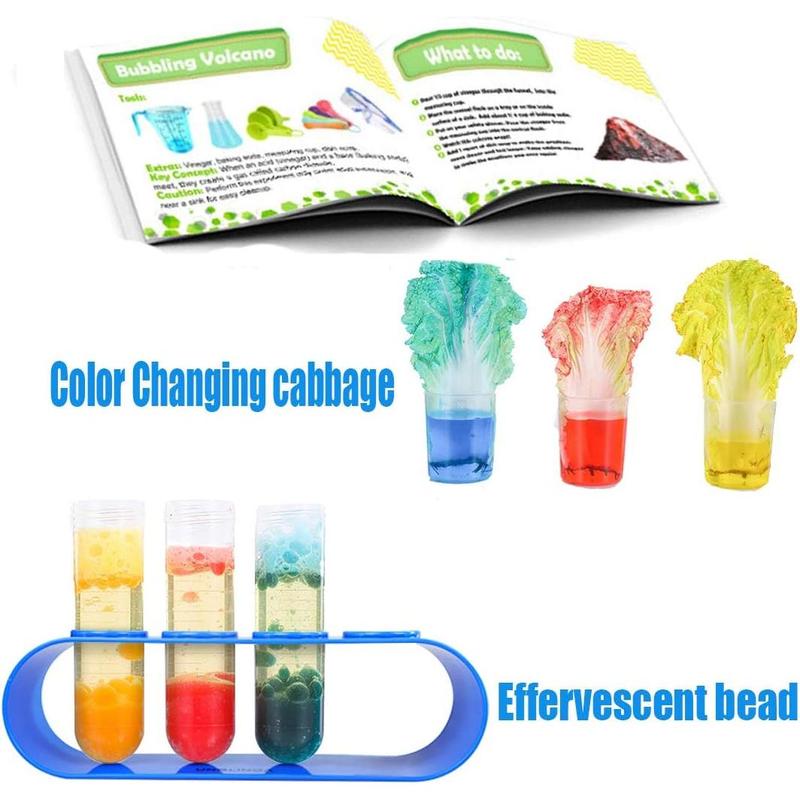 UNGLINGA 70 Lab Experiments Science Kits for Kids Educational Scientific Toys Birthday Gifts Idea for Girls Boys, Chemistry Set, Erupting Volcano, Fruit Circuits, S.T.E.M Activities Science Project