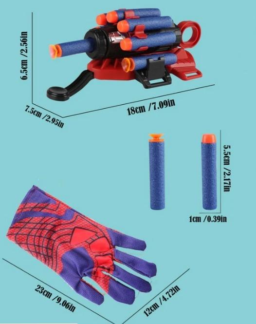 Random Spider Cosplay Launcher Glove Set Fun Toy- Wrist Launcher Included!