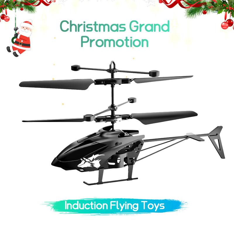 2-in-1 RC Helicopter & Drone: USB Rechargeable, Infra-Red Induction, Upgraded Sensor. Portable, BPA-Free Mini Nano for Gaming