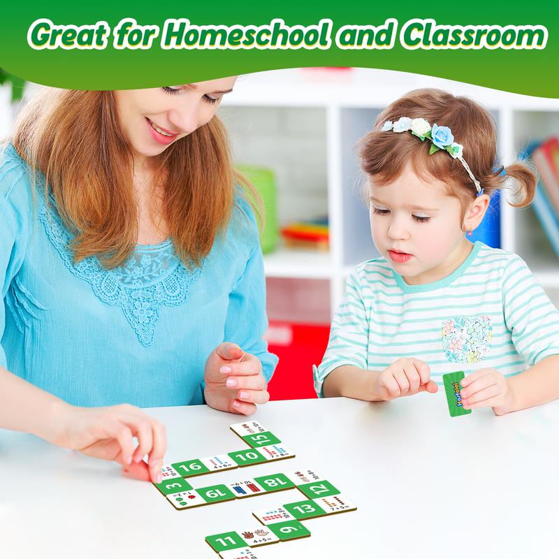 Learning Dominoes,Addition Flash Cards, Math Games, Math Manipulatives, Learning Games, Counting Toys, Learning Activities,Mathematical skill sets