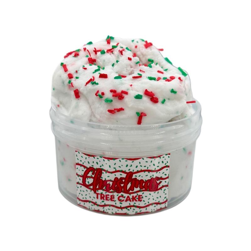 White Christmas Tree Cake Cloud slime Scented