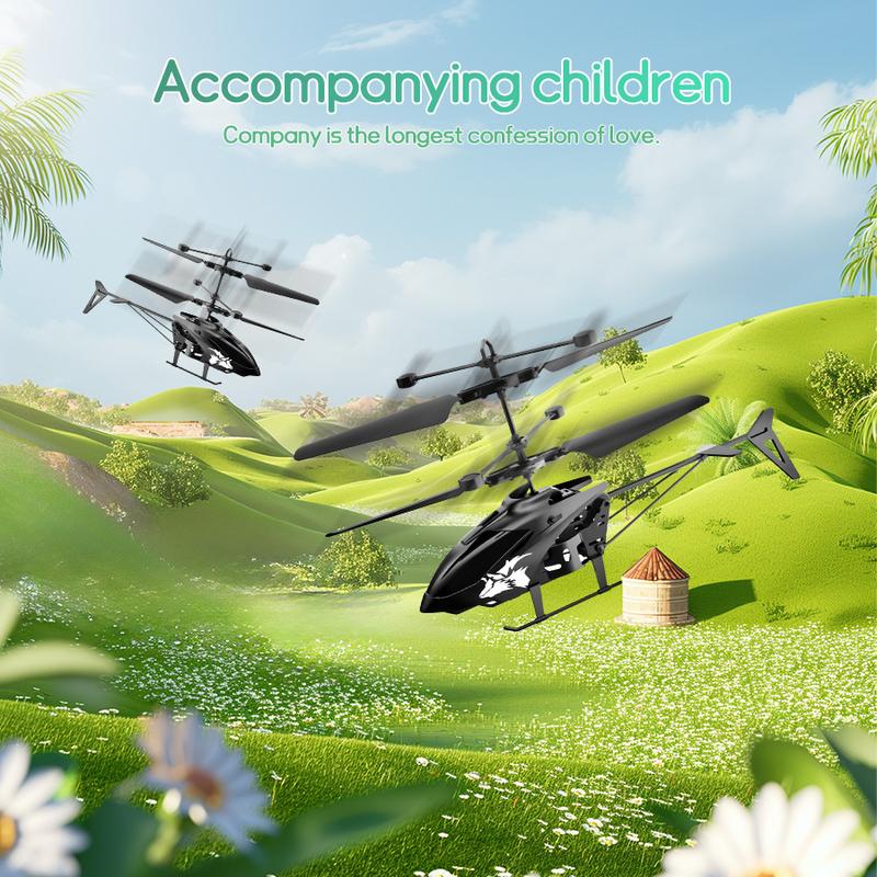 2-in-1 RC Helicopter & Drone: USB Rechargeable, Infra-Red Induction, Upgraded Sensor. Portable, BPA-Free Mini Nano for Gaming