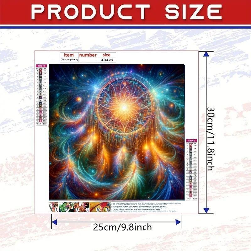 Starry Sky Pattern DIY Diamond Art Painting Picture Without Frame, DIY Rhinestone 5D Diamond Art Painting, Home Decoration for Bedroom Living Room