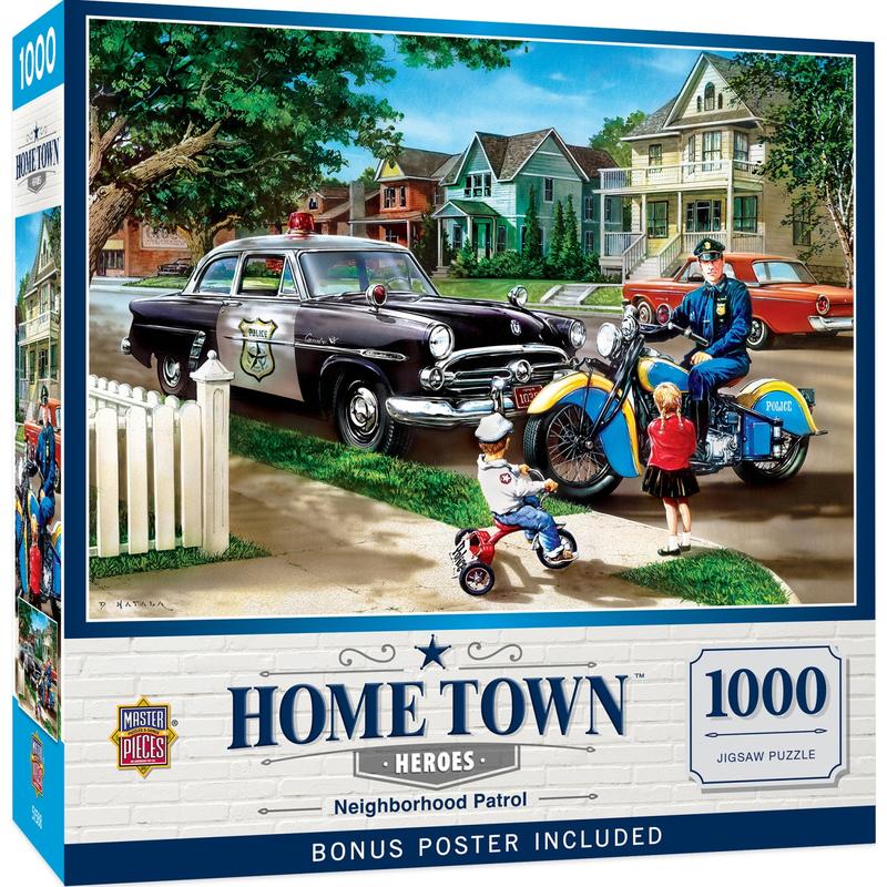 MasterPieces - Hometown Heroes - Neighborhood Patrol 1000 Piece Jigsaw Puzzle