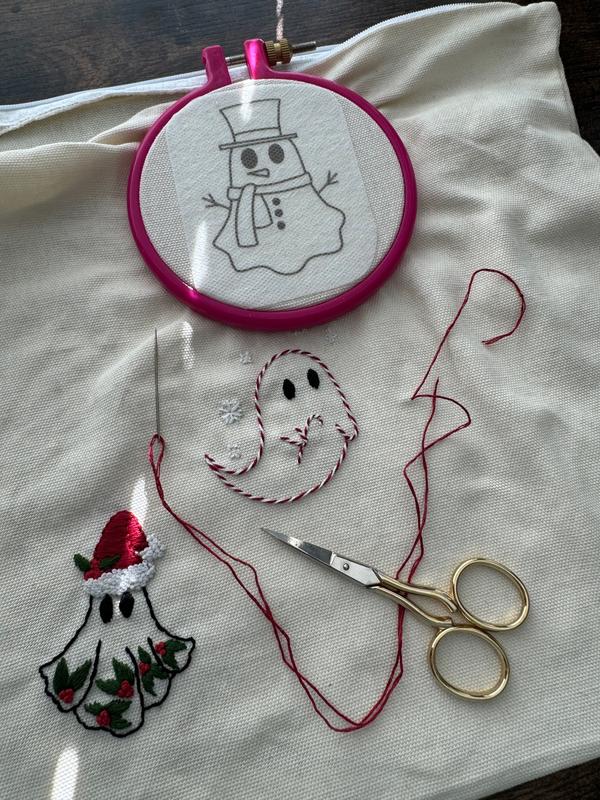 Holiday Spirits Stick and Stitch Embroidery Pack