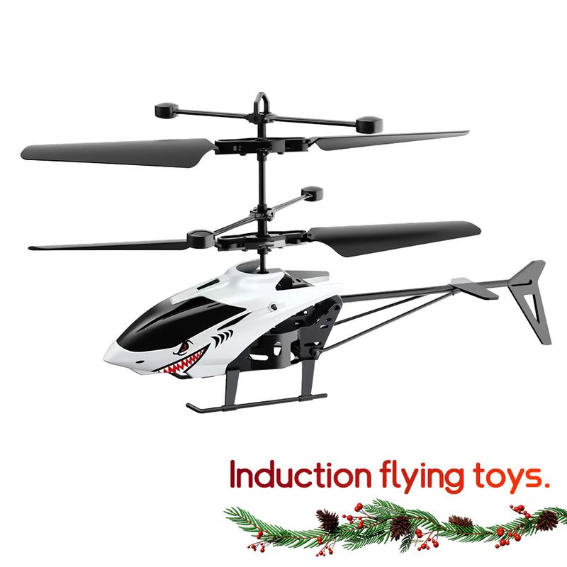 Remote control smart sensor toy airplane with long battery life, AA batteries included, perfect Christmas gift for kids and children, fun and educational indoor and outdoor flying toys.