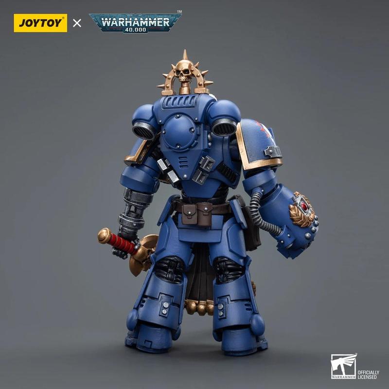 JOYTOY 1 18 Warhammer 40K Ultramarines Lieutenant with Power Fist Anime Games Figures Toys Collection Model Set-BARWEER