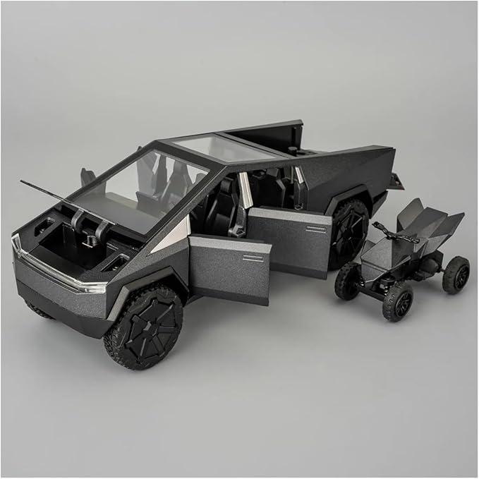 Hot Selling High-Detailed 1:32 Tesla Cybertruck Mars Pickup Toy with Pull-Back, Light & Sound Features – The ultimate collectible for car enthusiasts, Ideal for Play & Display for kids