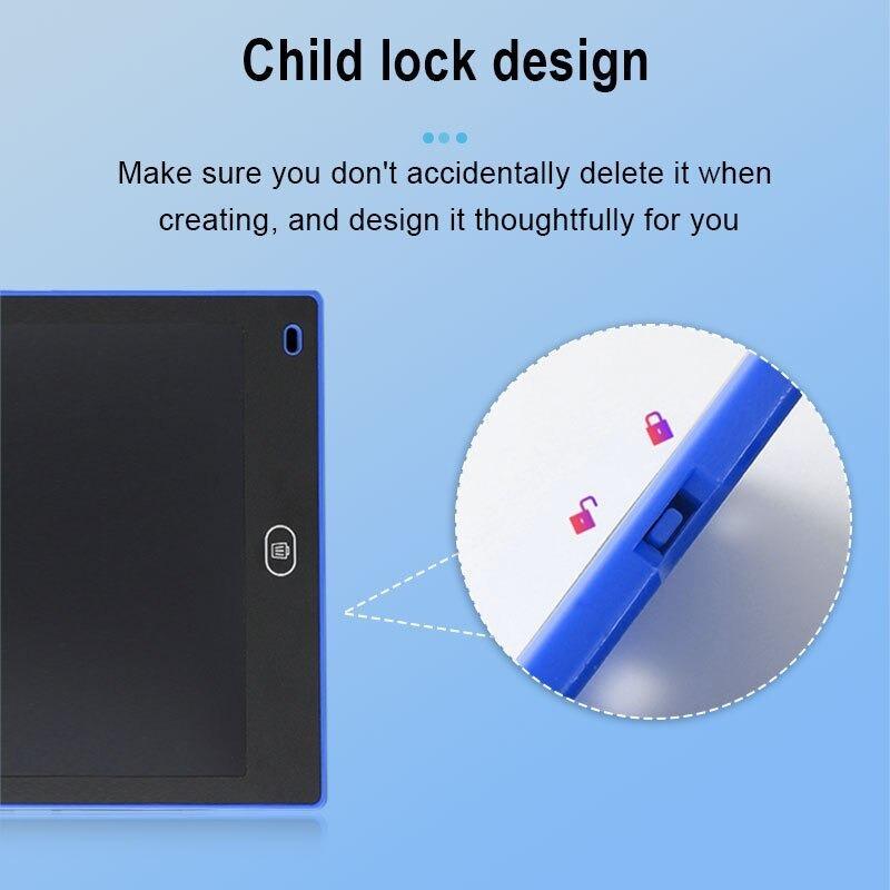 LCD Writing Board, 1 Count Electronic Handwriting Board with Child Lock Design, Portable Electronic Drawing & Learning Tool For Kids