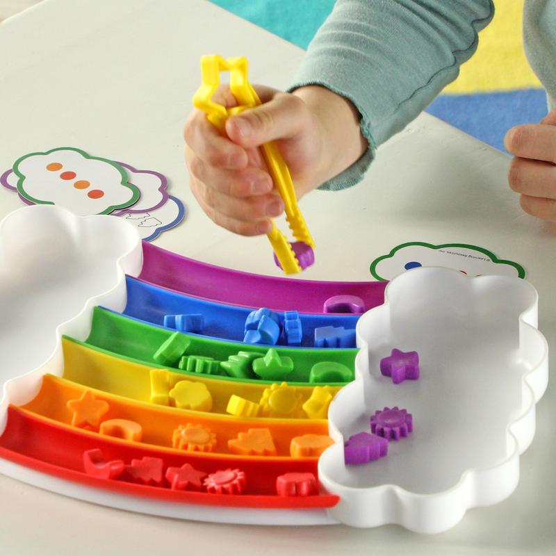 Learning Resources Rainbow Sorting Trays, Ages 3 - 5