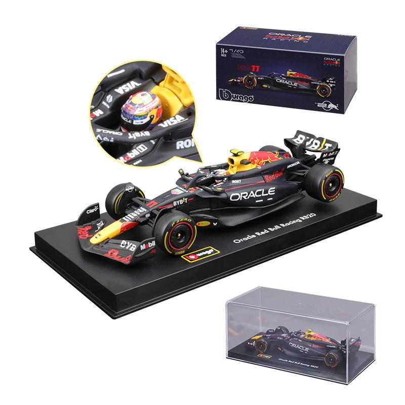 New 1:43 Burago Red Bull Rb20 2024 Formula 1 Die-Cast Alloy Racing F1 Car Model #1 Max Verstappen #11 Sergio Perez Boy Toys Gift