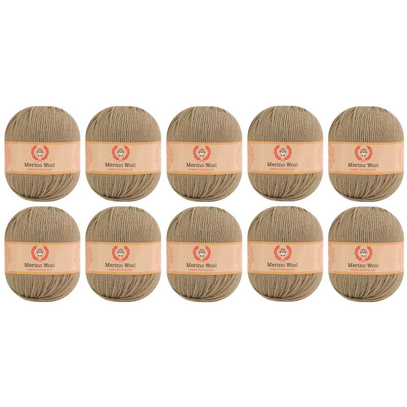 100% Merino Wool Yarn (Pack of 10) by Yonkey Monkey