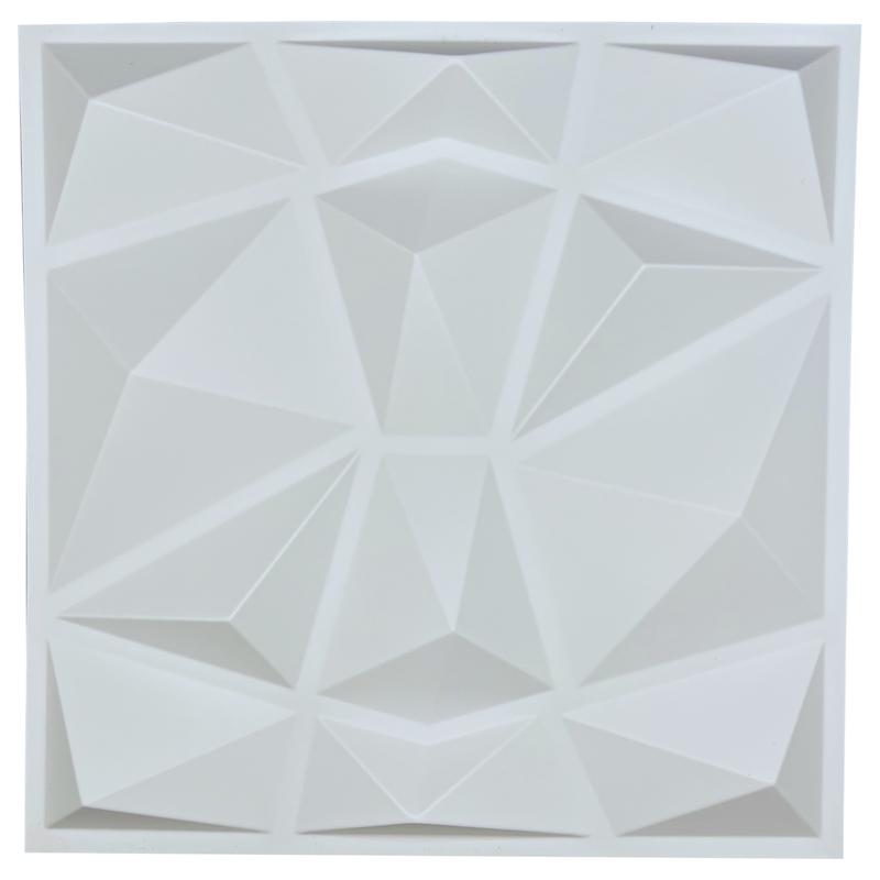 SoundAssured Small Acoustic Diffuser Panels - 3D PVC Wall Panels For Home Recording Studios, Home Theaters, Offices and More