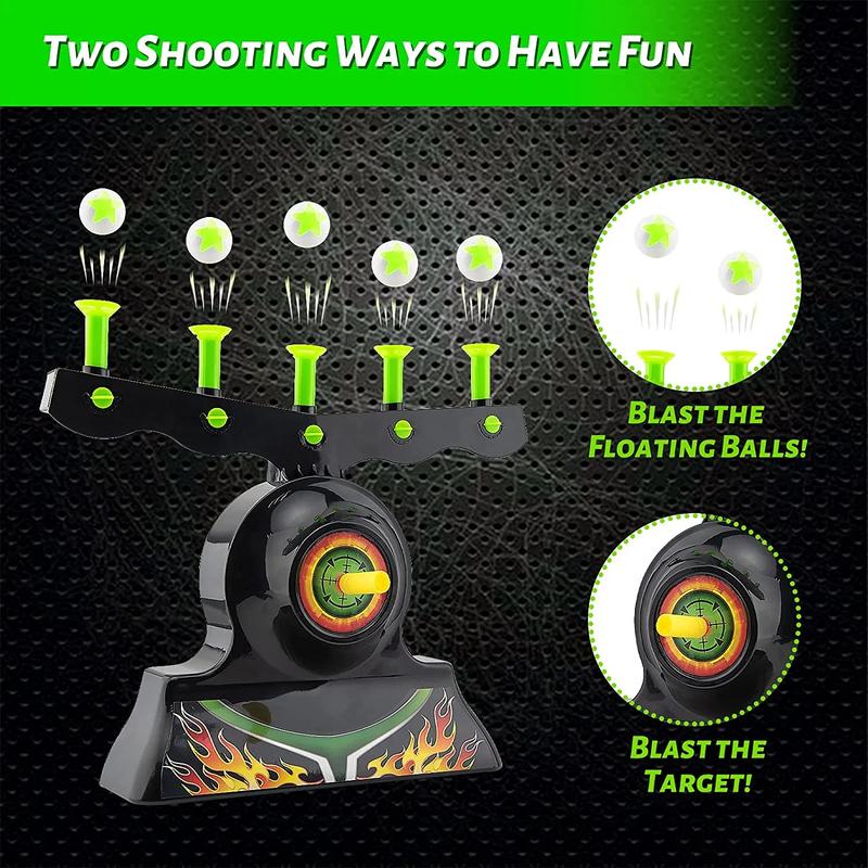 Shooting Targets for Nerf Guns Shooting Game Glow in The Dark Floating Ball Target Practice Toys for Kids Boys Hover Shot 1 Blaster Toy Gun 10 Soft Foam Balls 3 Darts Gift nerf gun