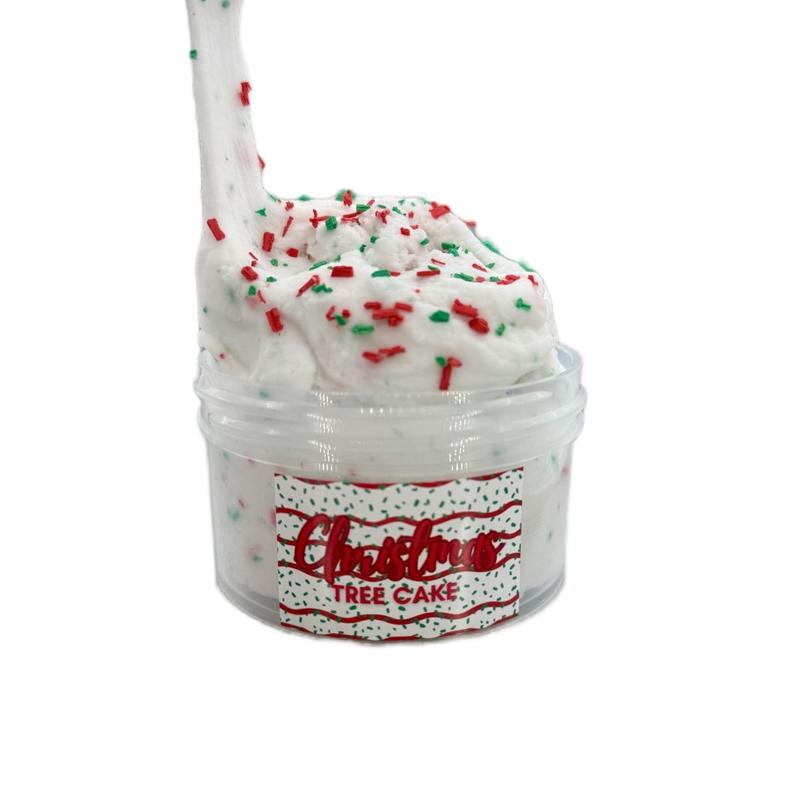 White Christmas Tree Cake Cloud slime Scented