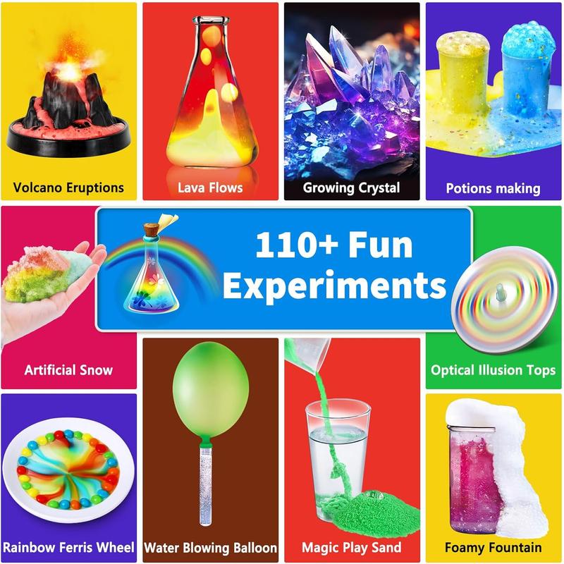 Christmas gift  110+ Science Experiments Kits for Kids, Science Projects STEM Actives Toys Gifts for Boys & Girls,