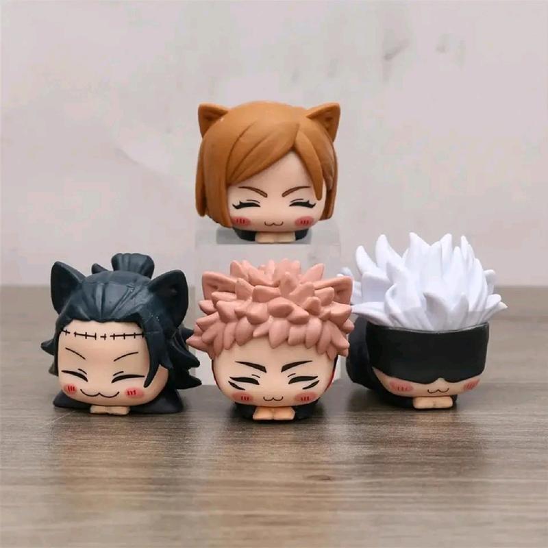 Jujutsu Kaisen Anime Figures: Gojo, Itadori, Geto, and Nobara