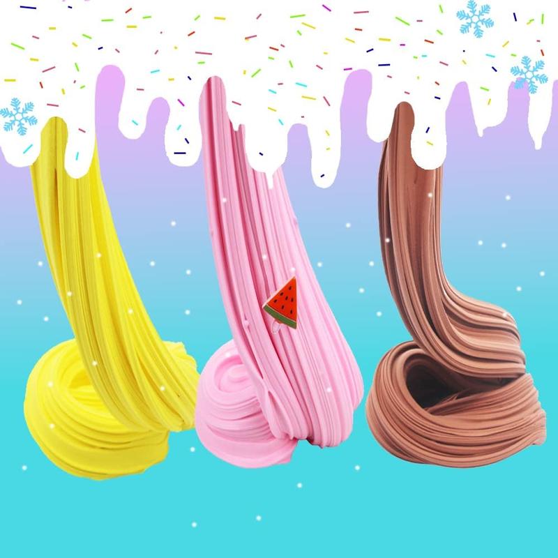 5 Pack Butter Slime Kit ,Birthday Gifts for Kids ,Party Favor for Girls & Boys ,Non Sticky, Super Soft Sludge Toy