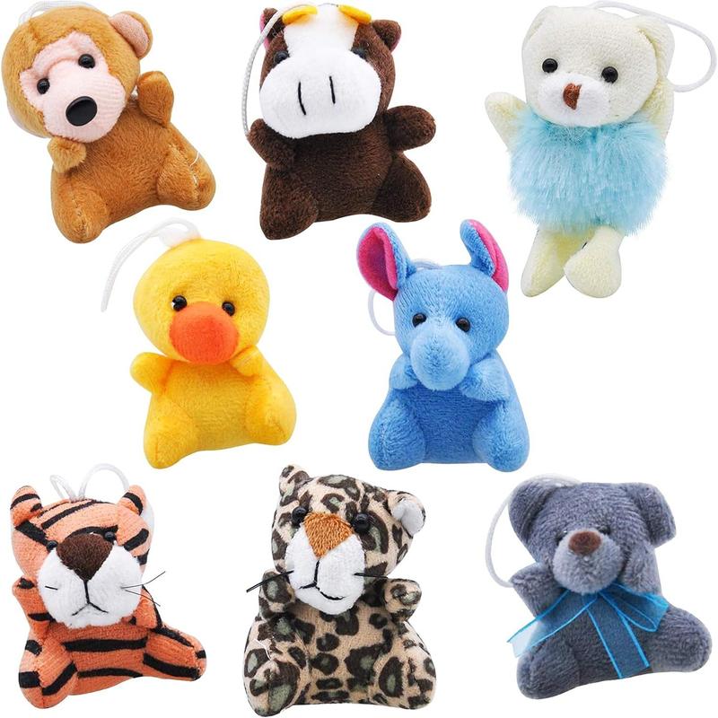 24 Pack Mini Animal Plush Toy Assortment (24 Units 3