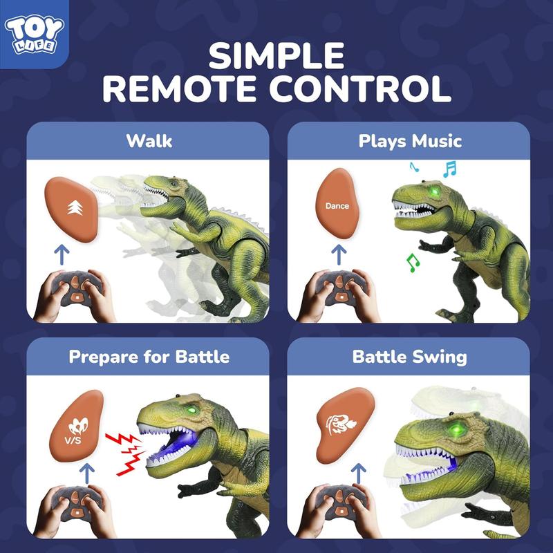 Dinosaur Toys for Kids 3-5,Remote Control Dinosaur Toys for Kids 8-12,Trex Toys for 4 Year Old Boys, T Rex Dinosaur Toys for Kids 5-7, Toy Dinosaurs for Boys, Toddler Dinosaur Gifts