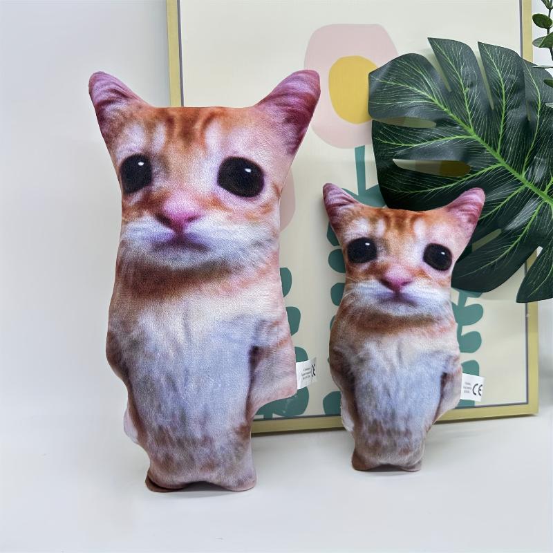 8.27 11.81inch New Enlarged Version Of Simulated Three-dimensional Cat High-quality Plush Animal Cat Thanksgiving Gift Room Decoration