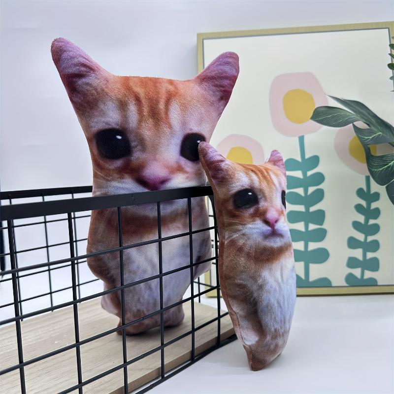 8.27 11.81inch New Enlarged Version Of Simulated Three-dimensional Cat High-quality Plush Animal Cat Thanksgiving Gift Room Decoration