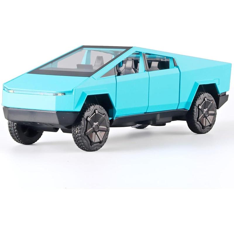 Pick-Up Truck Toy for Kids, Pickup Toy Truck Model, Alloy Truck Vehicles with Sound & Light, Pick-Up Truck Gift for Adults Kids Play or Display (Blue)