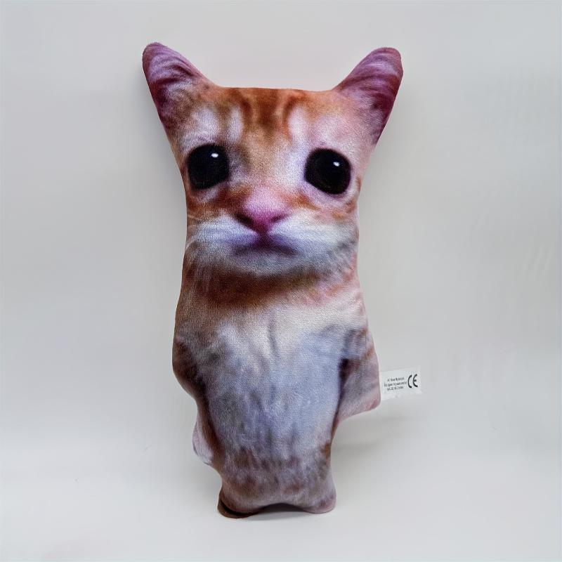 8.27 11.81inch New Enlarged Version Of Simulated Three-dimensional Cat High-quality Plush Animal Cat Thanksgiving Gift Room Decoration