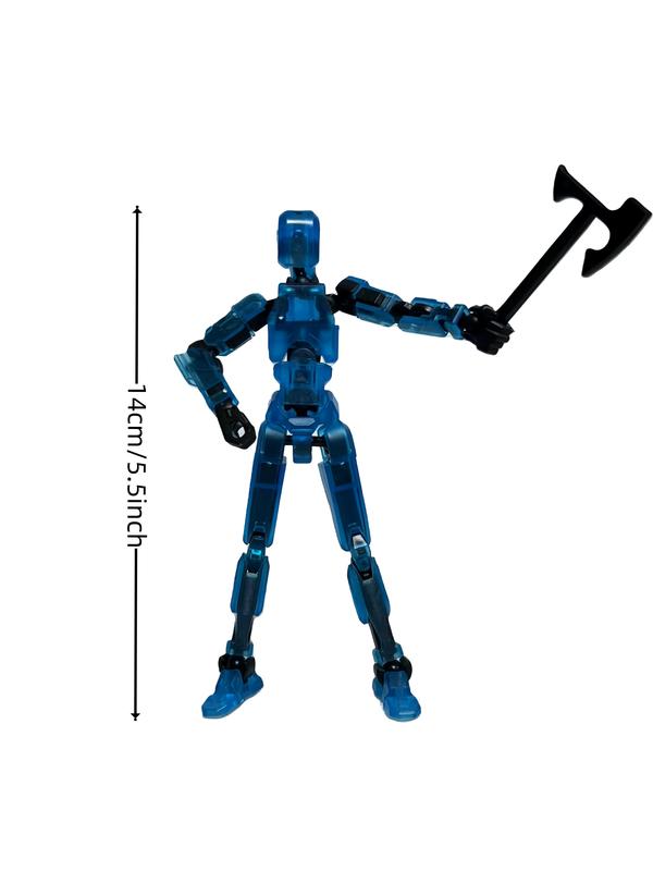 Pre-Assembled Luminous T13 3D Printed Fully Articulated Robot Model - Ready for Stop-Motion, Halloween, and Christmas Gifts