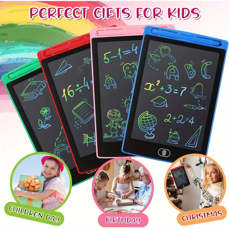 20 Pack LCD Writing Board For Kids, 8.5 Inches Doodle Board Reusable Board Screen Drawing Pad Erasable Painting Pads Educational Toy For 3-8 Years(Blue, Red, Green, Pink)