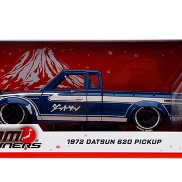 Jada 1972 Datsun 620 Pickup Truck Blue Diecast Model Toy Vehicle by JDM Tuners