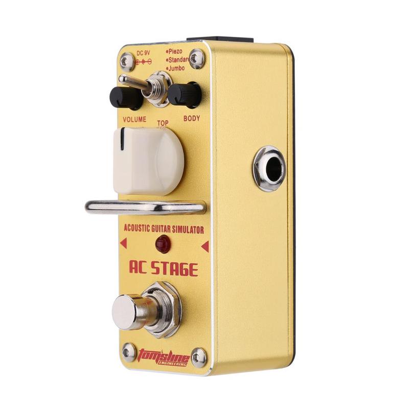 Stage Guitar Effects Pedal, 1 Count Guitar Simulator Effect Pedal,  Suitable for Guitar Lovers, Music Accessories