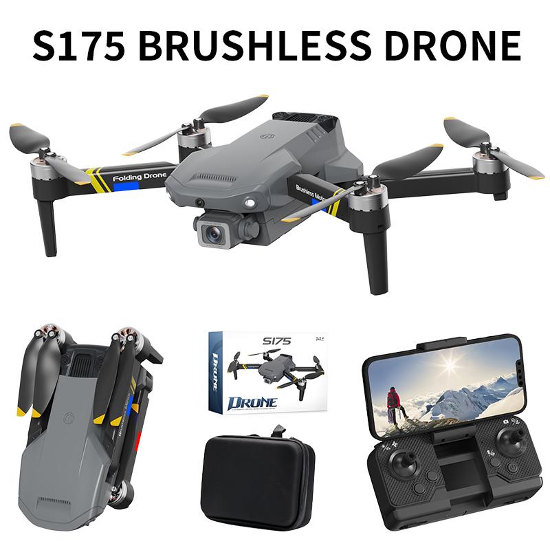 with 2 batteries, beginner drone, dual lens aerial photography, brushless motor, quadcopter, optical flow positioning, remote-controlled airplane toy, holiday outdoor toy gift, Christmas and Halloween gift