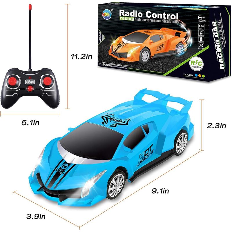 Remote Control Car, 2.4Ghz 1 18 Scale Model Racing Car Toys, RC Car for Kids and Boys with Cool Led Lights, Hobby RC Cars Toys Birthday Gifts for Age 3 4 5 6 7 8-12 Year Old Boys Girls