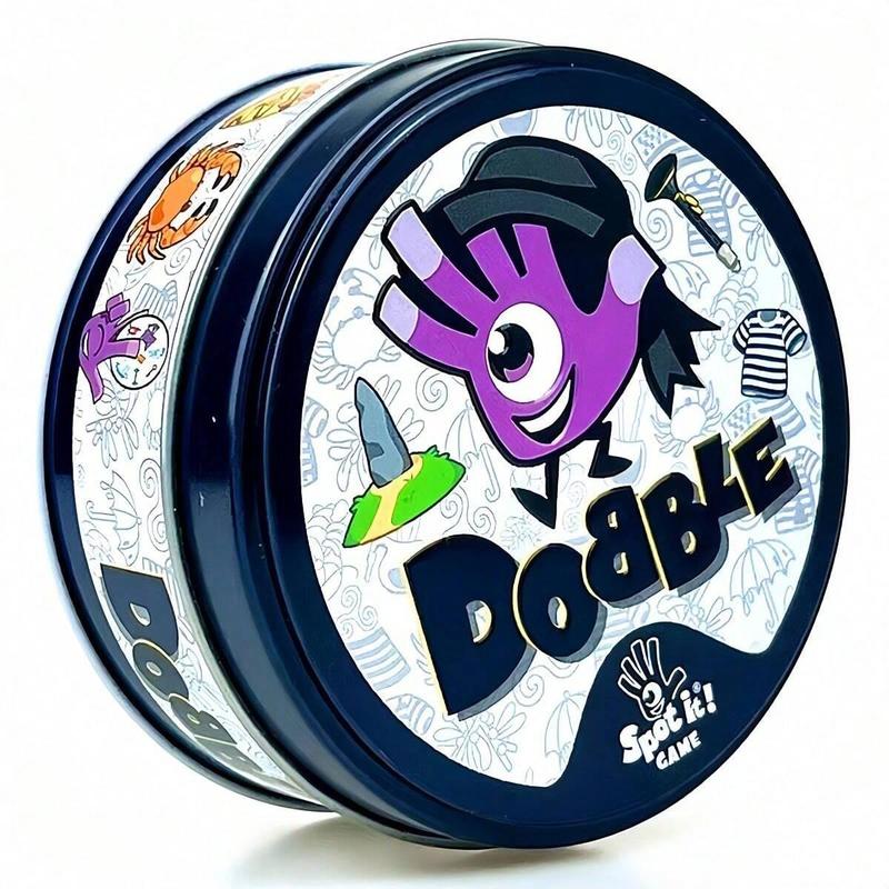 Dobble Card Game, 1 Box Fast-paced Observation Game, Fun Card Game for Family & Friends, Perfect Game Night Choice, Party Game Supplies