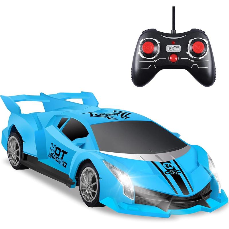 Remote Control Car, 2.4Ghz 1 18 Scale Model Racing Car Toys, RC Car for Kids and Boys with Cool Led Lights, Hobby RC Cars Toys Birthday Gifts for Age 3 4 5 6 7 8-12 Year Old Boys Girls