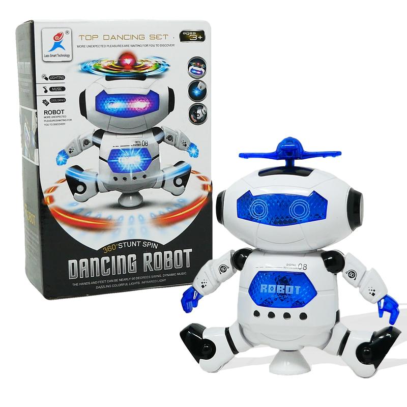 Dancing Robot with Lights and Sound 360 Degree LED Spinning