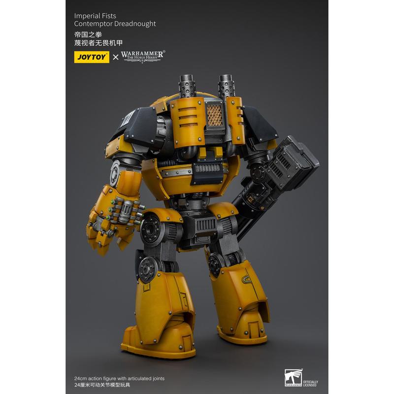 JOYTOY Warhammer 40k 1 18 Action Figures Mecha Anime 24cm  Imperial Fists Contemptor Dreadnought Collection Model Toys