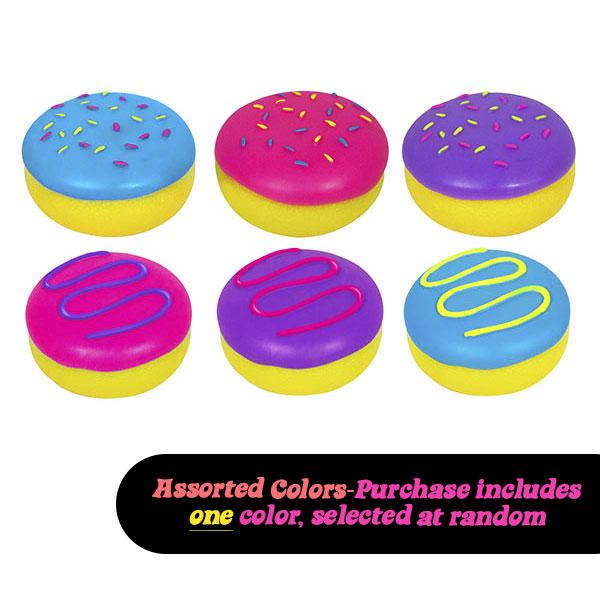 Schylling NeeDoh Jelly Dohnut - Super Soft & Stretchy Sensory Toy with Sweet Jelly Squeeze - Assorted Designs - Ages 3+ - One Randomly Selected