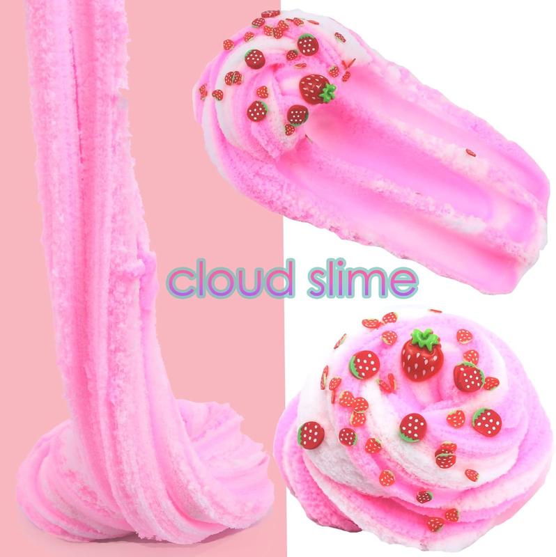 Newest Crunchy Slime 8 Packed for Kids, Super Soft and Non-Sticky, Birthday Gifts Party Favors for Girl and Boys, Easter Egg Filling Stuffers