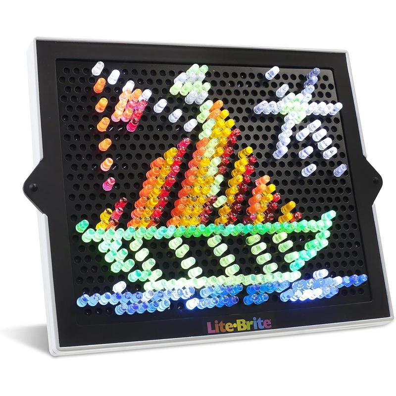 Lite Brite Classic, Favorite Retro Toy - Create Art with Light, STEM, Educational Learning, Holiday, Birthday, Gift, Boys, Kid, Toddler, Girls Age 4+