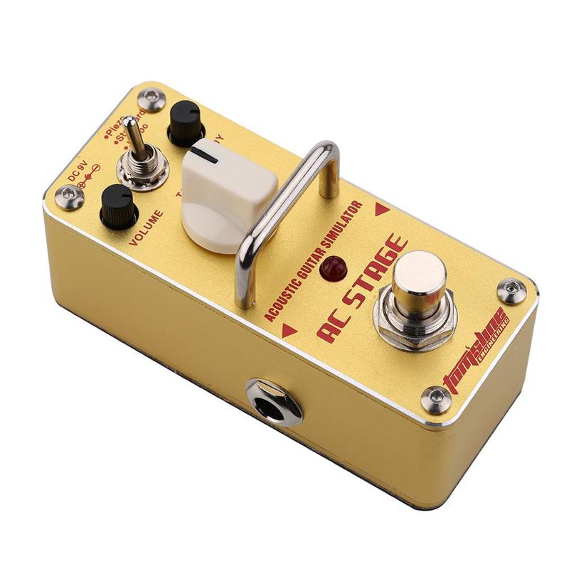 Stage Guitar Effects Pedal, 1 Count Guitar Simulator Effect Pedal,  Suitable for Guitar Lovers, Music Accessories