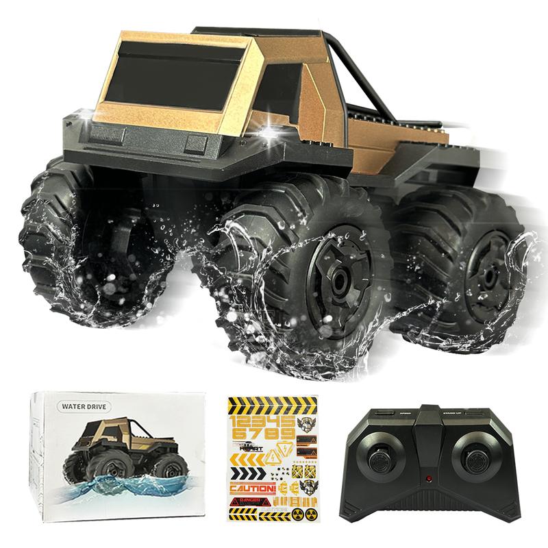 Cyber Amphibious Truck Toy -  360° Spinning High-Speed Racer for Land & Water, Perfect Gift for Kids