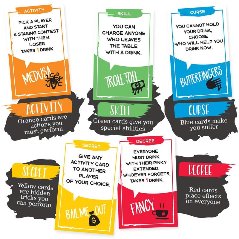 Adult Drinking Game Card, 1 Count Funny Drinking Card Game for Adults, Party Supplies for Home Party